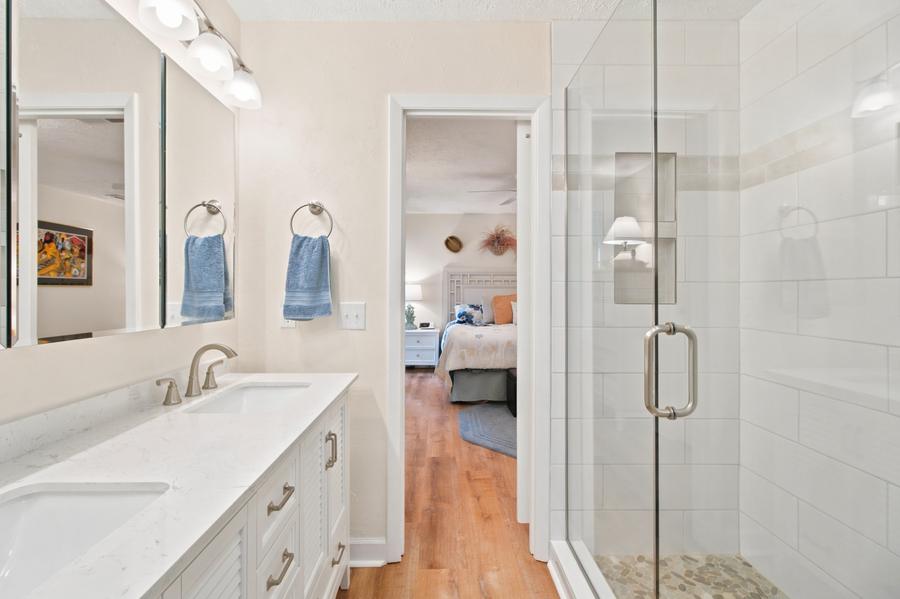 Bathroom with walk-in shower