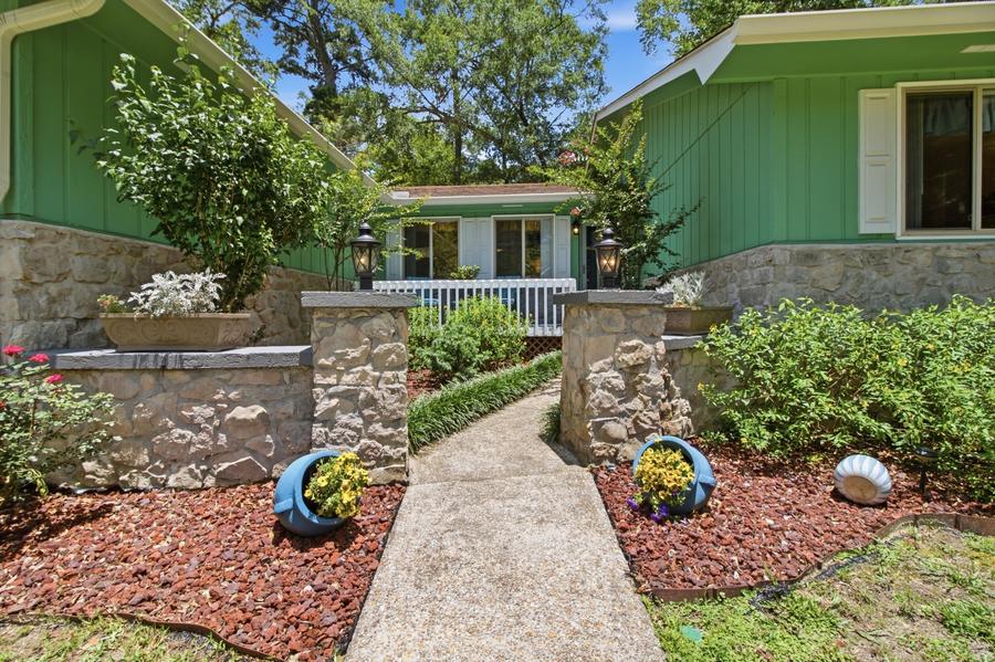 Front landscaping and walkway